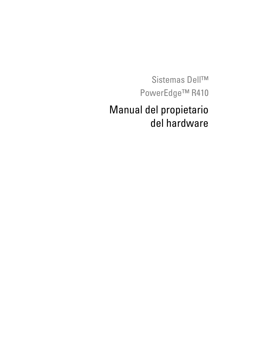Dell PowerEdge R410 Manual del usuario | Páginas: 220