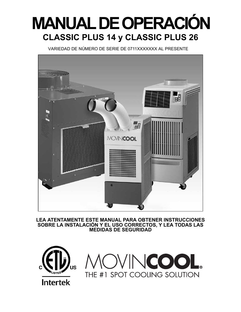MovinCool Classic Plus 14 Manual del usuario | Páginas: 36