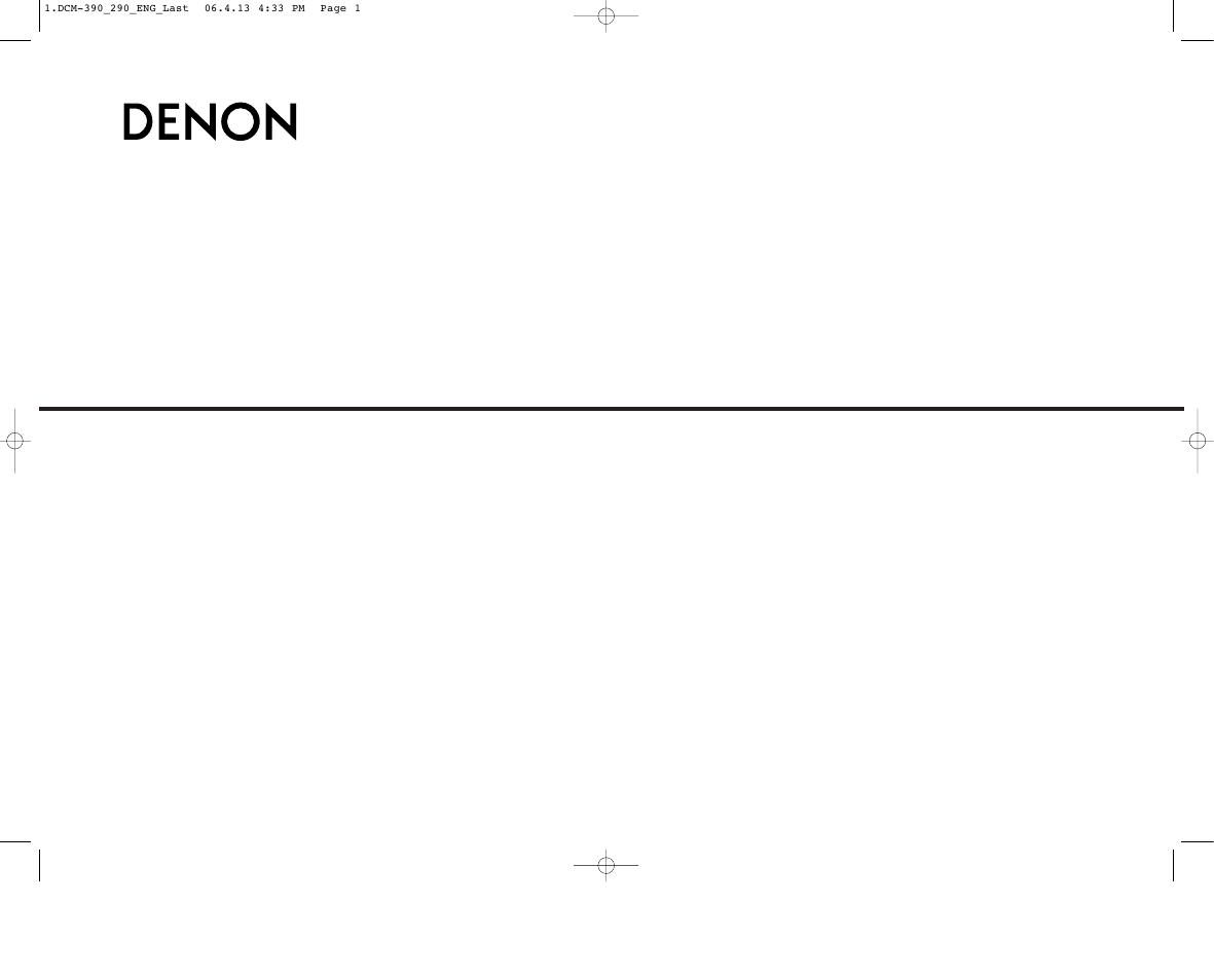 Denon DCM-290 Manual del usuario | Páginas: 16