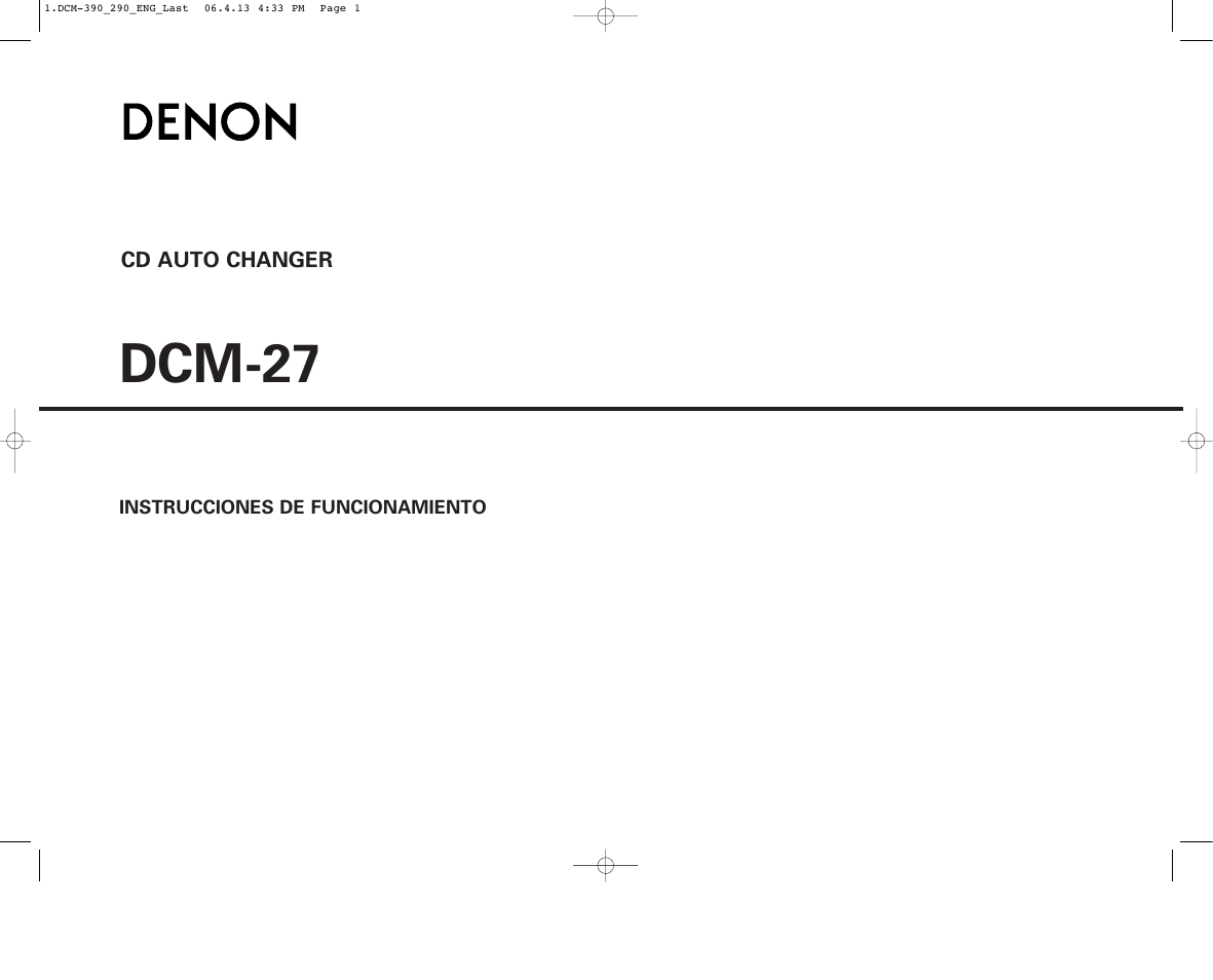 Denon DCM-27 Manual del usuario | Páginas: 16