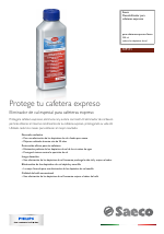 Descargar pdf  Philips Saeco Descalcificador para cafeteras expresso  Manual del usuario (Páginas: 2)