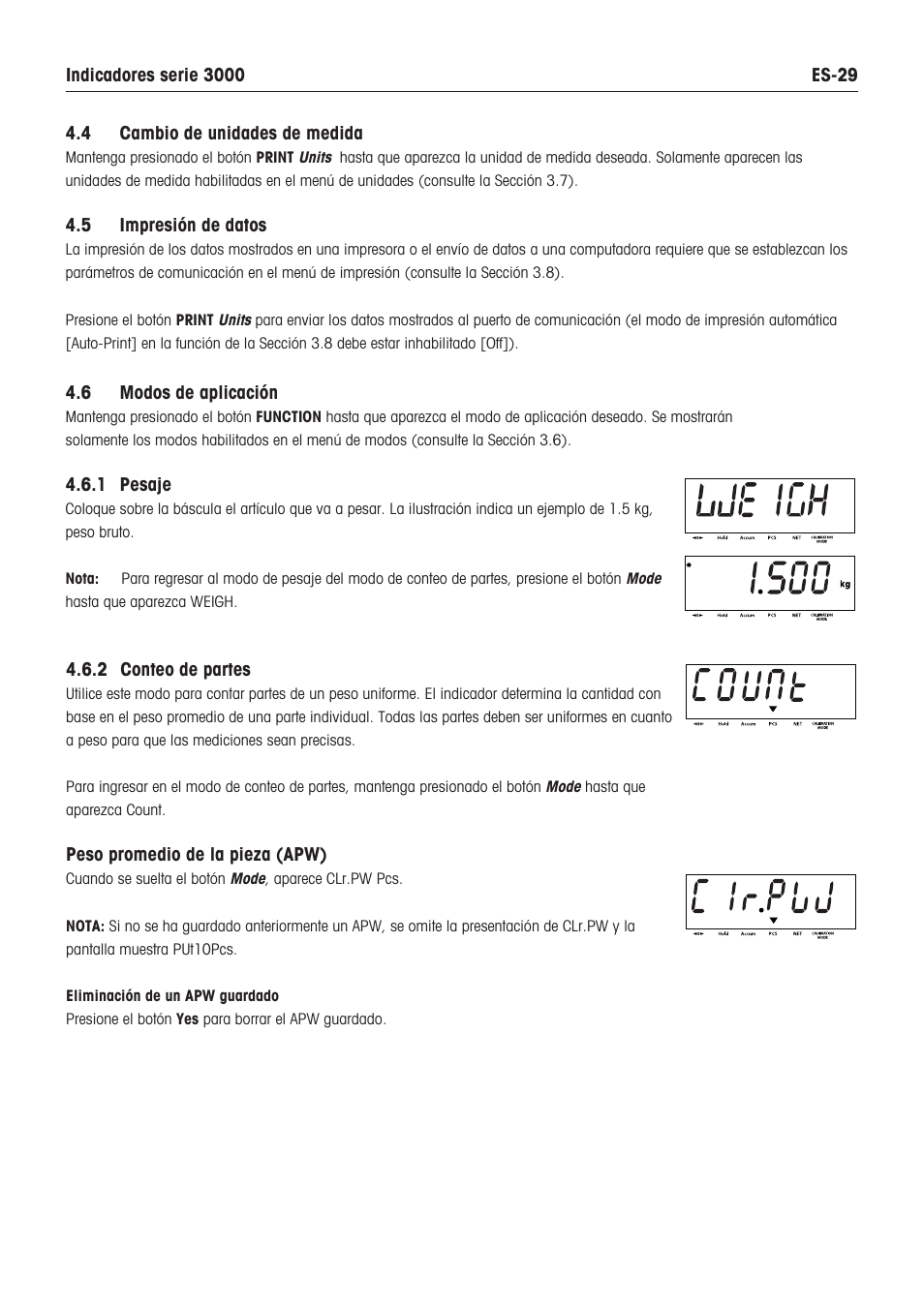 Ohaus DEFENDER 3000 METAL WEIGHING INDICATOR Manual es Manual del