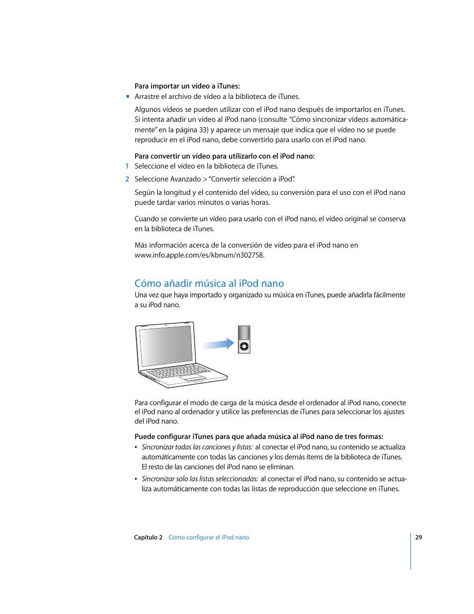 Agregar Musica A Ipod Con Itunes Cómo añadir música al ipod nano, Cómo añadir música al ipod nano | Apple  iPod nano (4ª generación) Manual del usuario | Página 29 / 79 | Original