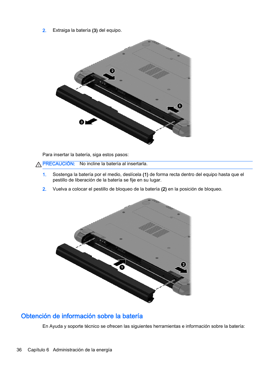 Obtencion De Informacion Sobre La Bateria Hp Pc Notebook Hp 245 G3 Manual Del Usuario Pagina 46 Obtencion De Informacion Sobre La Bateria Hp Pc Notebook Hp 245 G3 Manual Del Usuario Pagina 46