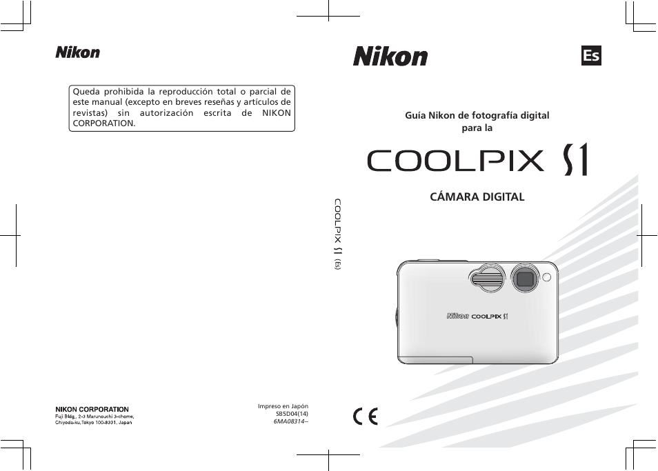 Nikon Coolpix S1 Manual del usuario | Páginas: 110 Nikon Coolpix S1 Manual del usuario | Páginas: 110