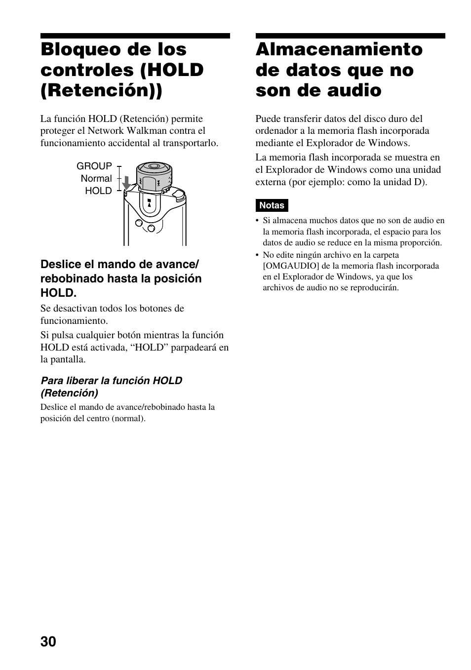 Bloqueo De Los Controles Hold Retencion Almacenamiento De Datos Que No Son De Audio Bloqueo De Los Controles Hold Sony Nw E503 Manual Del Usuario Pagina 30 59 Bloqueo De Los Controles Hold Retencion Almacenamiento De Datos Que No Son De Audio Bloqueo De Los Controles Hold Sony Nw E503 Manual Del Usuario Pagina 30 59
