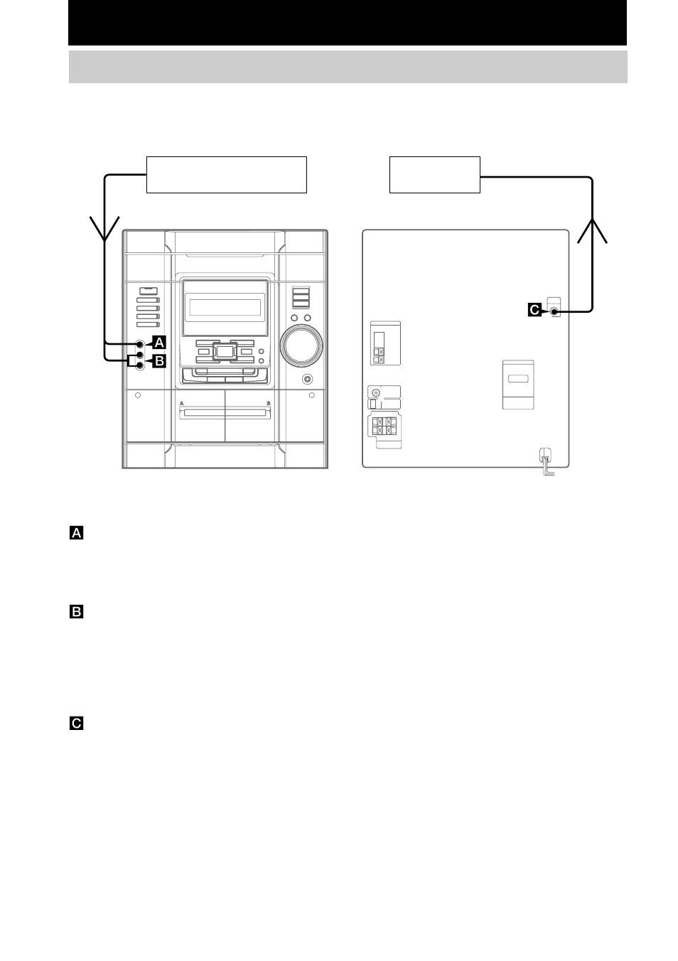 Componentes opcionales, Conexión de una consola de videojuego | Sony MHC-GX20 Manual del usuario | Página 24 / 32