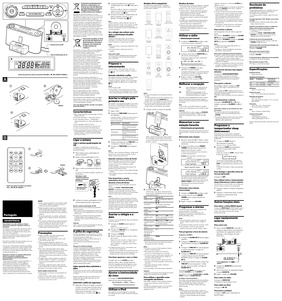 Sony Fm/am Clock Radio Icfc1ipmk2 Manual Online site