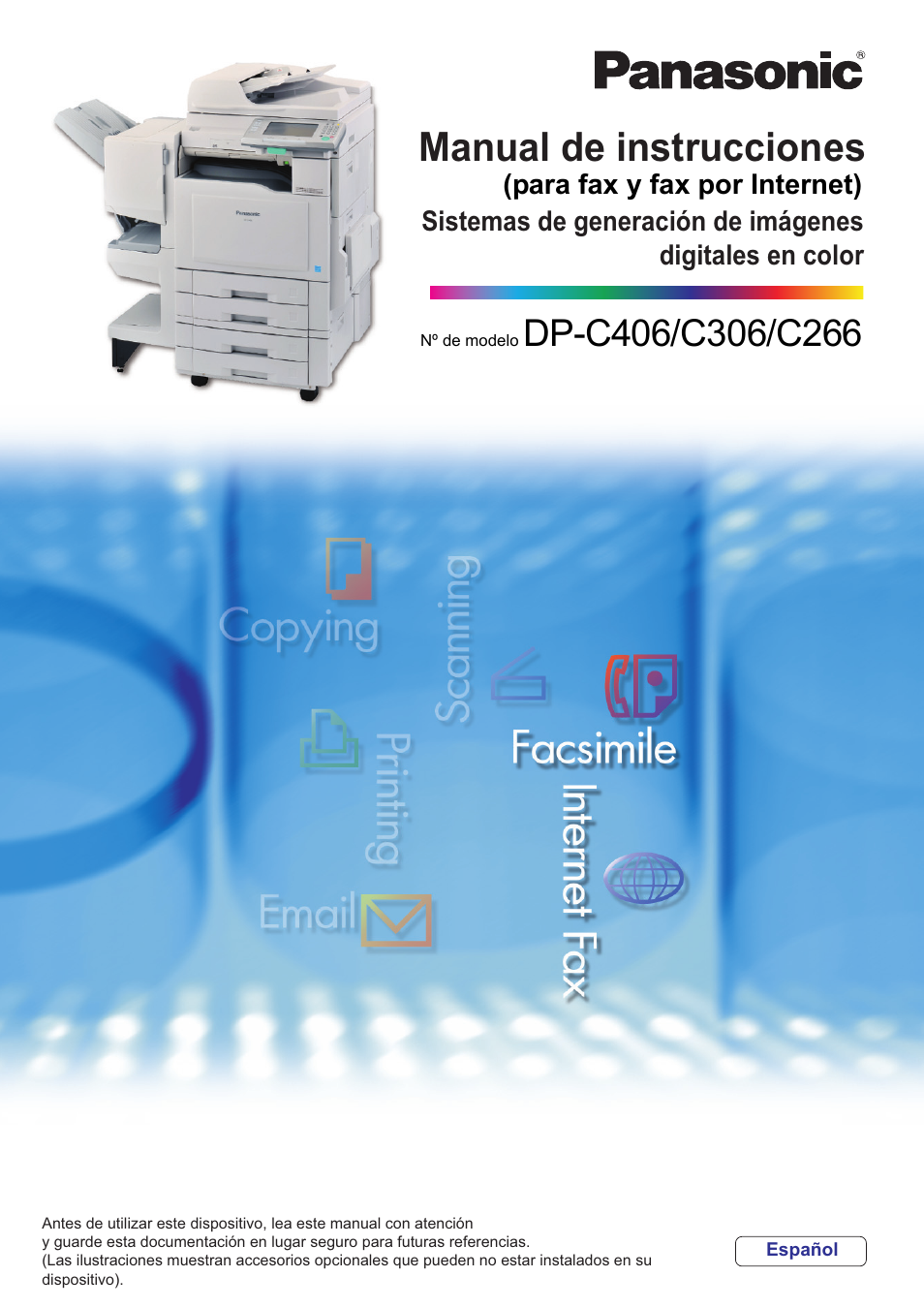Panasonic DPC266 Manual del usuario | Páginas: 230