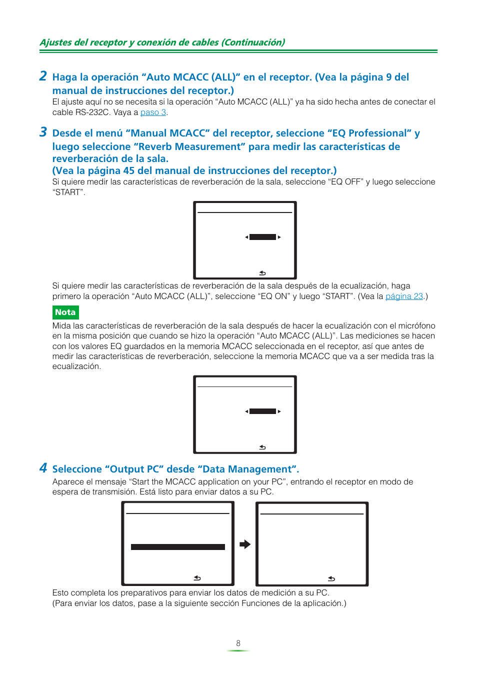Seleccione “output pc” desde “data management | Pioneer VSX-1018AH-S Manual del usuario | Página 8 / 37