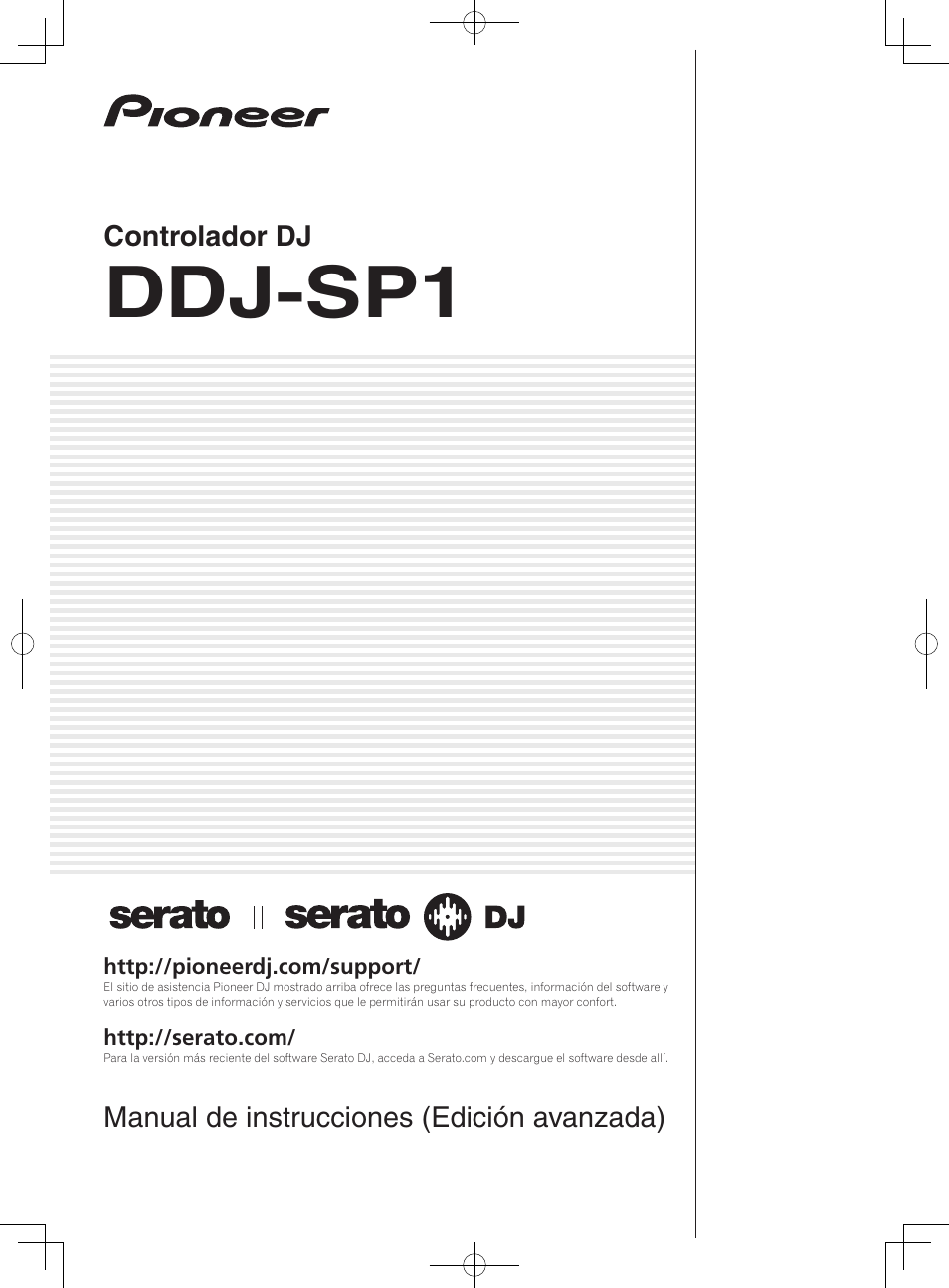 Pioneer DDJ-SP1 Manual del usuario | Páginas: 25