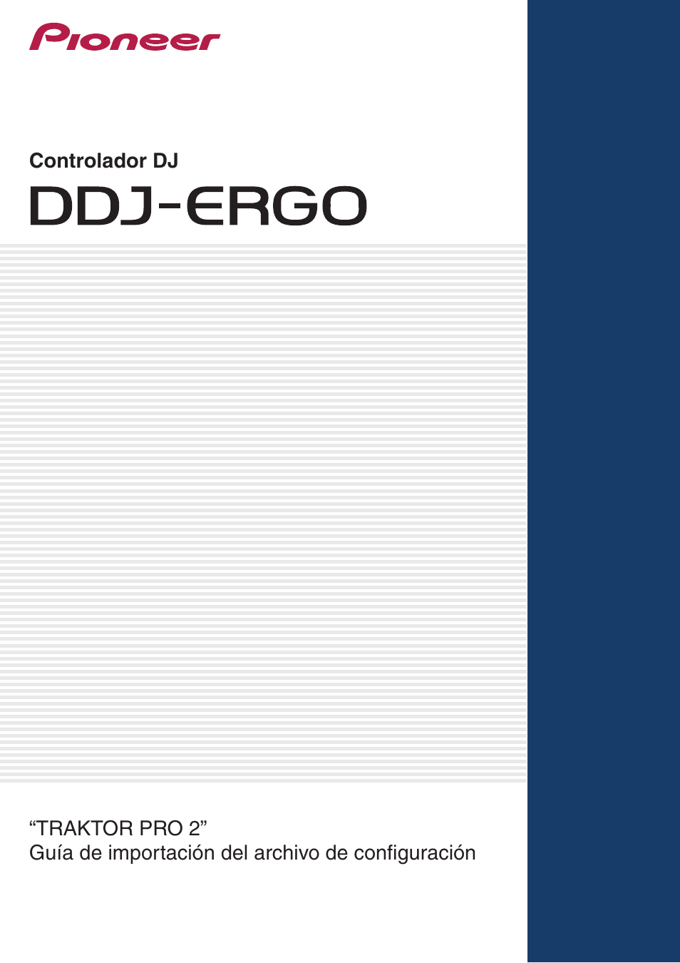 Pioneer DDJ-ERGO-V Manual del usuario | Páginas: 3