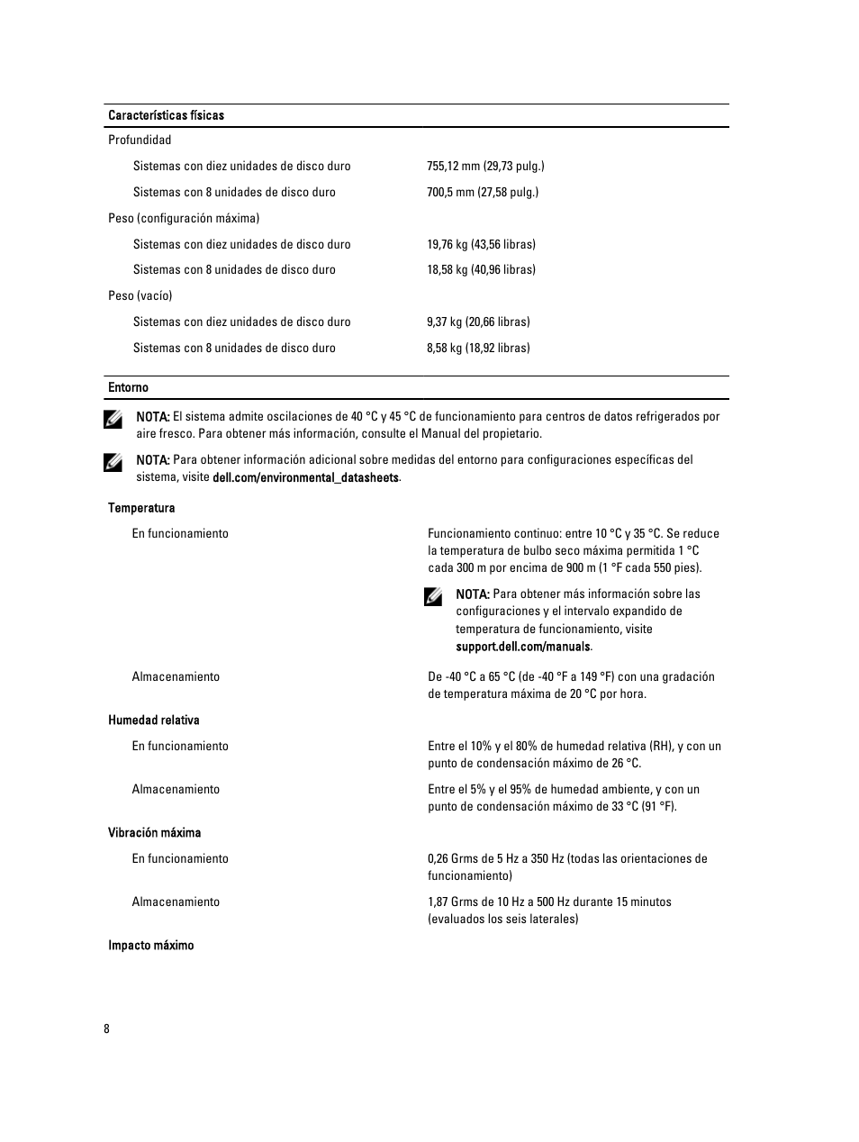 Dell POWEREDGE R620 Manual del usuario | Página 8 / 9