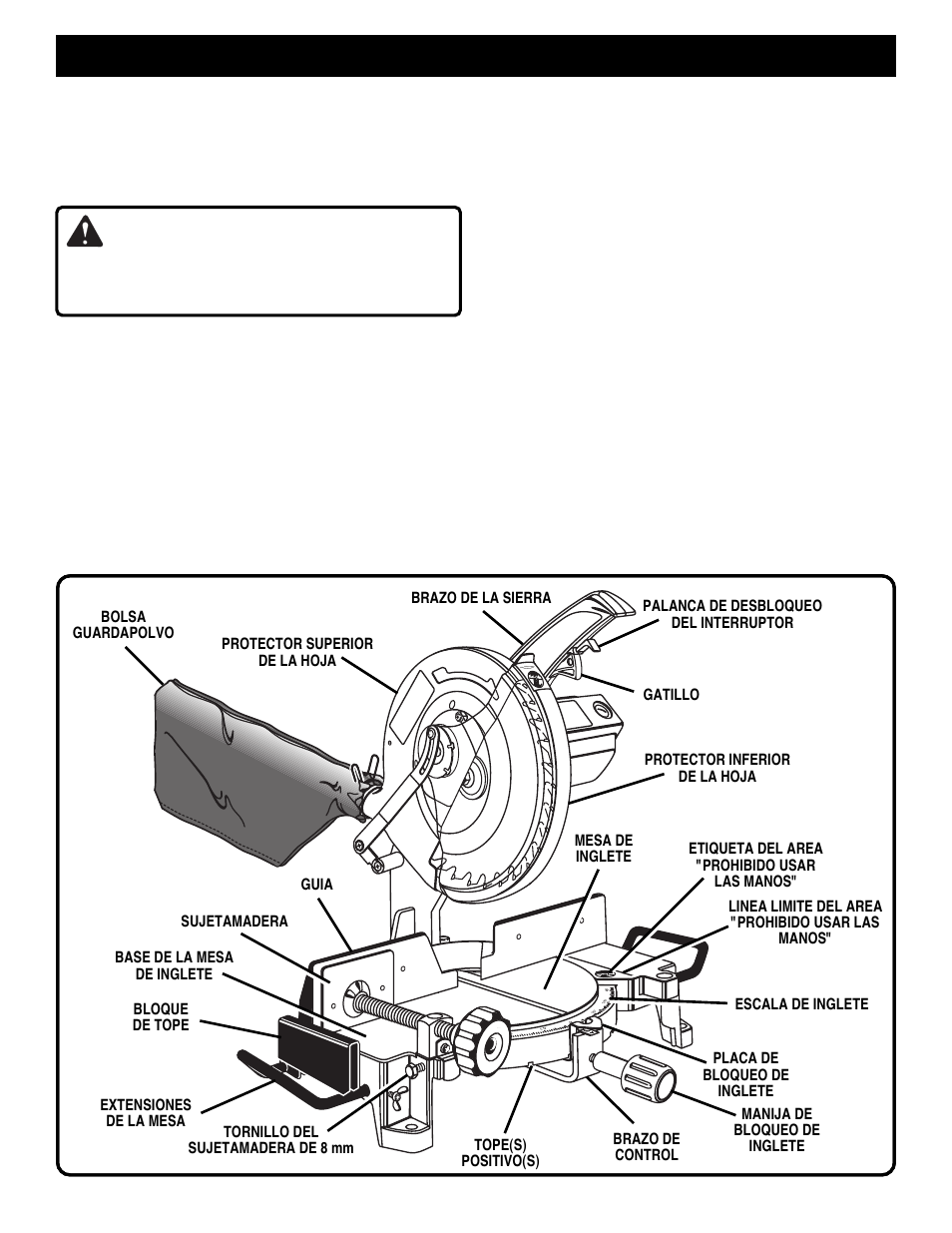 Recoger hojas Trastornado Adaptación Caracteristicas, Advertencia, Conozca su sierra ingletadora | Ryobi TS1300 Manual del usuario | Página 9 / 28 | Original Recoger hojas Trastornado Adaptación Caracteristicas, Advertencia, Conozca su sierra ingletadora | Ryobi TS1300 Manual del usuario | Página 9 / 28 | Original