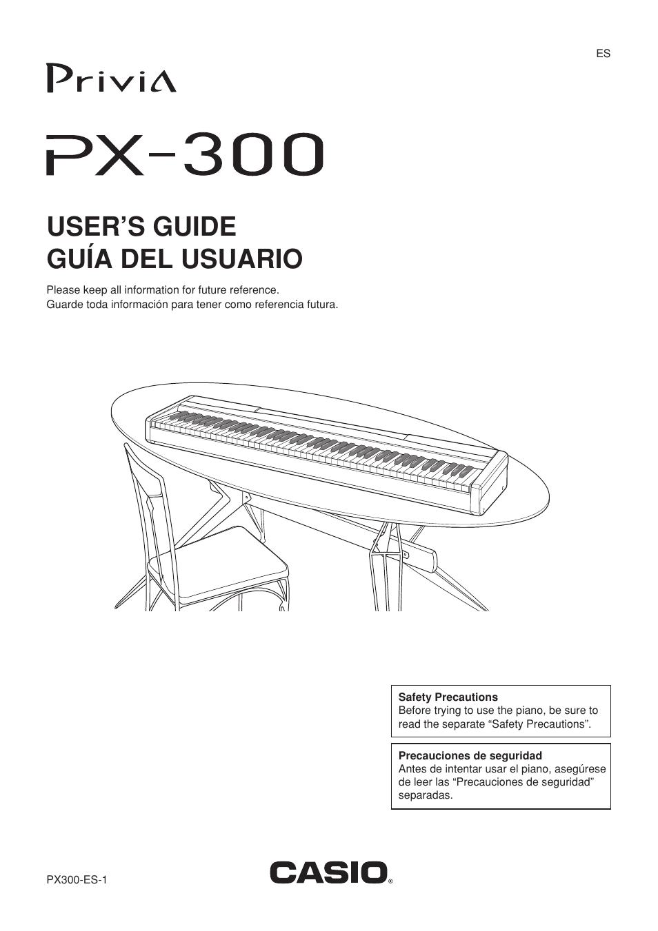 Casio privia on sale px300