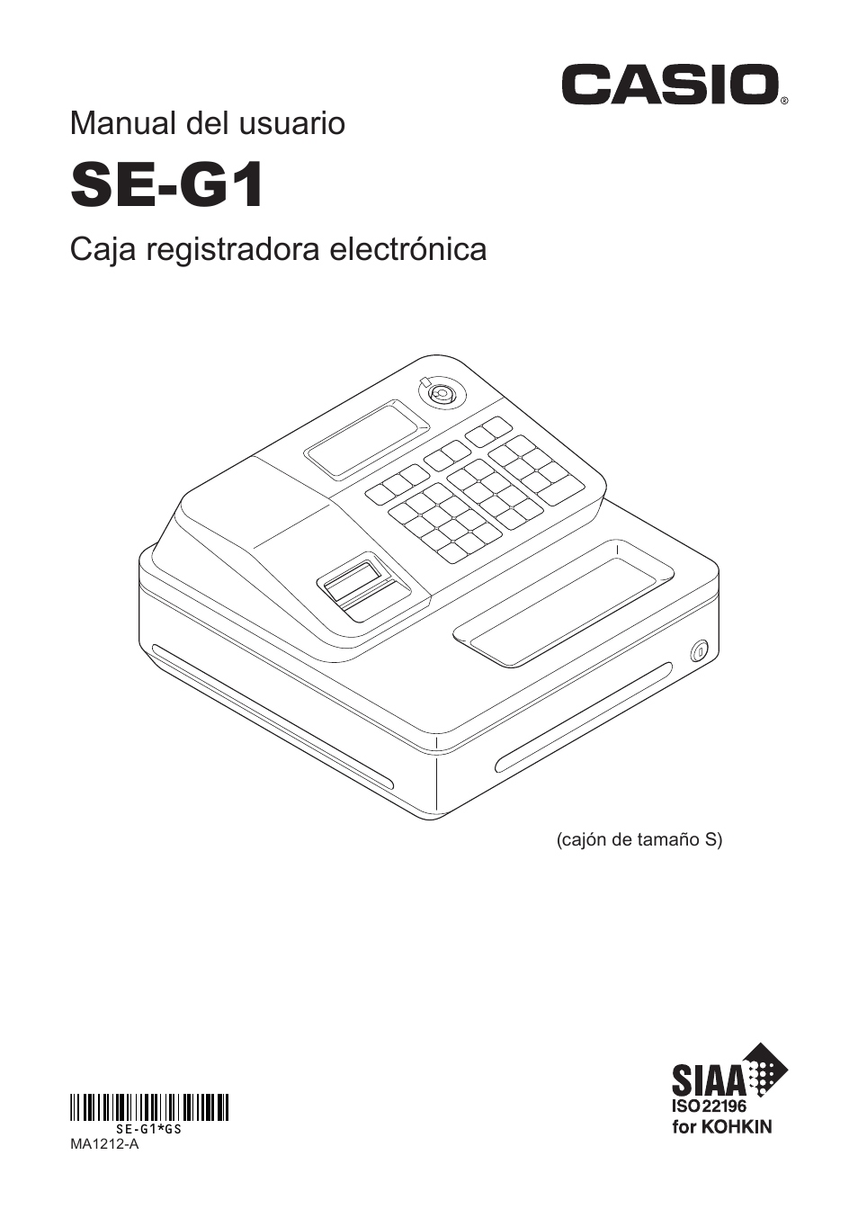 Nosotros mismos evitar Me gusta Casio SE-G1 Manual del usuario | Páginas: 76