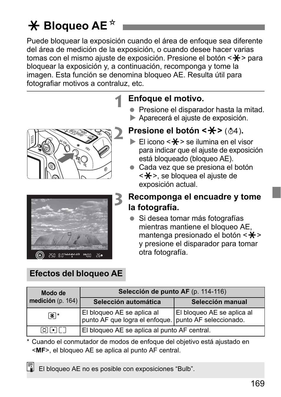 Bloqueo Ae Abloqueo Ae N Canon Eos 80d Manual Del Usuario Pagina 171 308 Original