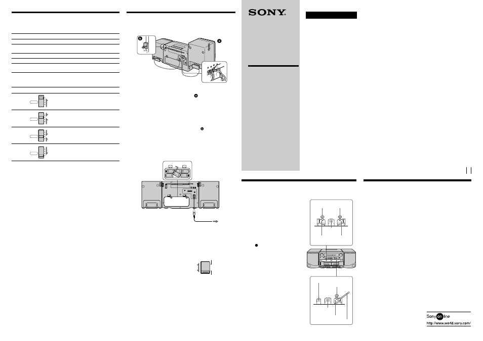 Sony CFS-616L Manual del usuario | Páginas: 4