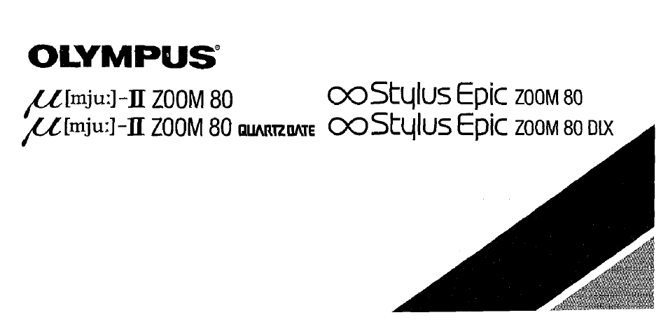 Olympus Stylus Epic Zoom 80 Manual del usuario | Páginas: 67