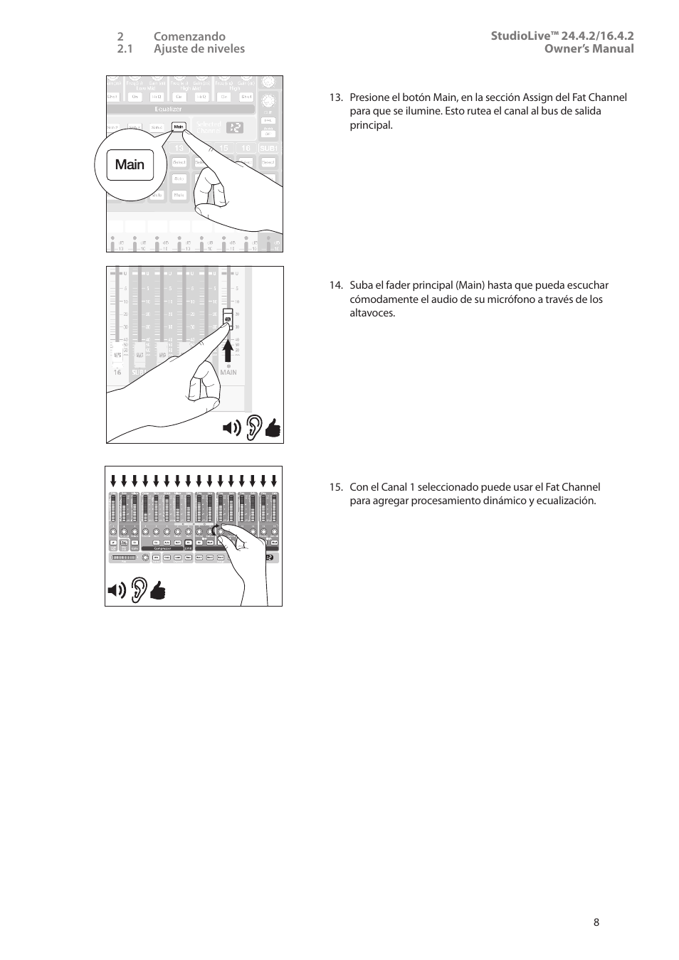 PreSonus StudioLive 24.4.2 Manual del usuario | Página 12 / 114