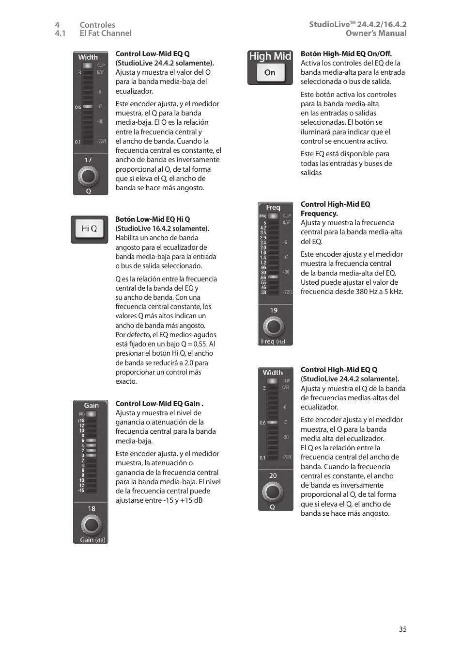 PreSonus StudioLive 24.4.2 Manual del usuario | Página 39 / 114
