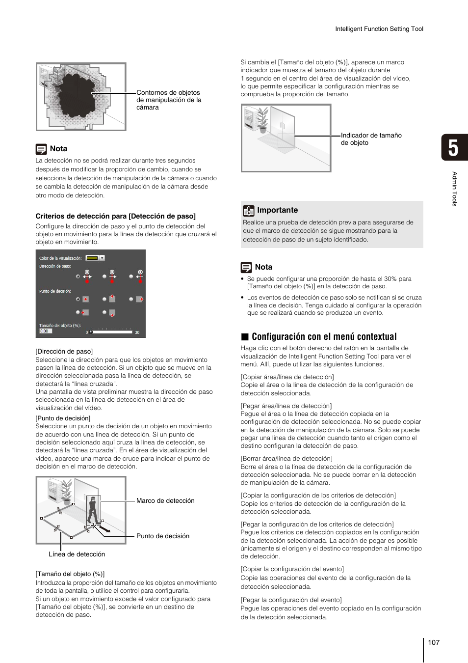 Configuración con el menú contextual | Canon VB-S30D Manual del usuario | Página 107 / 176
