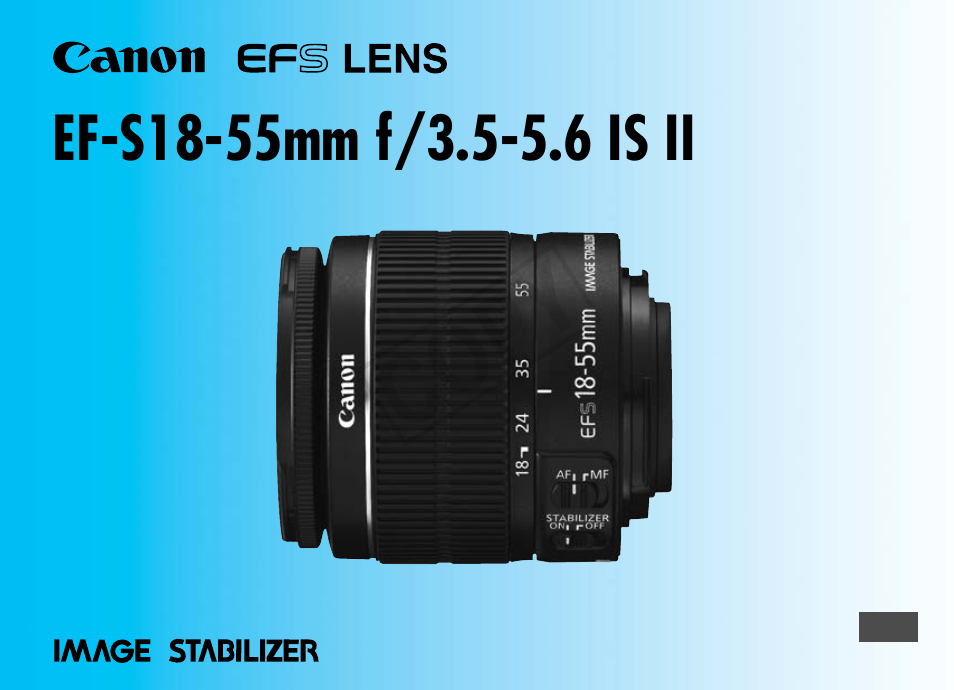 Canon EF-S 18-55mm f3.5-5.6 IS II Manual del usuario | Páginas: 12