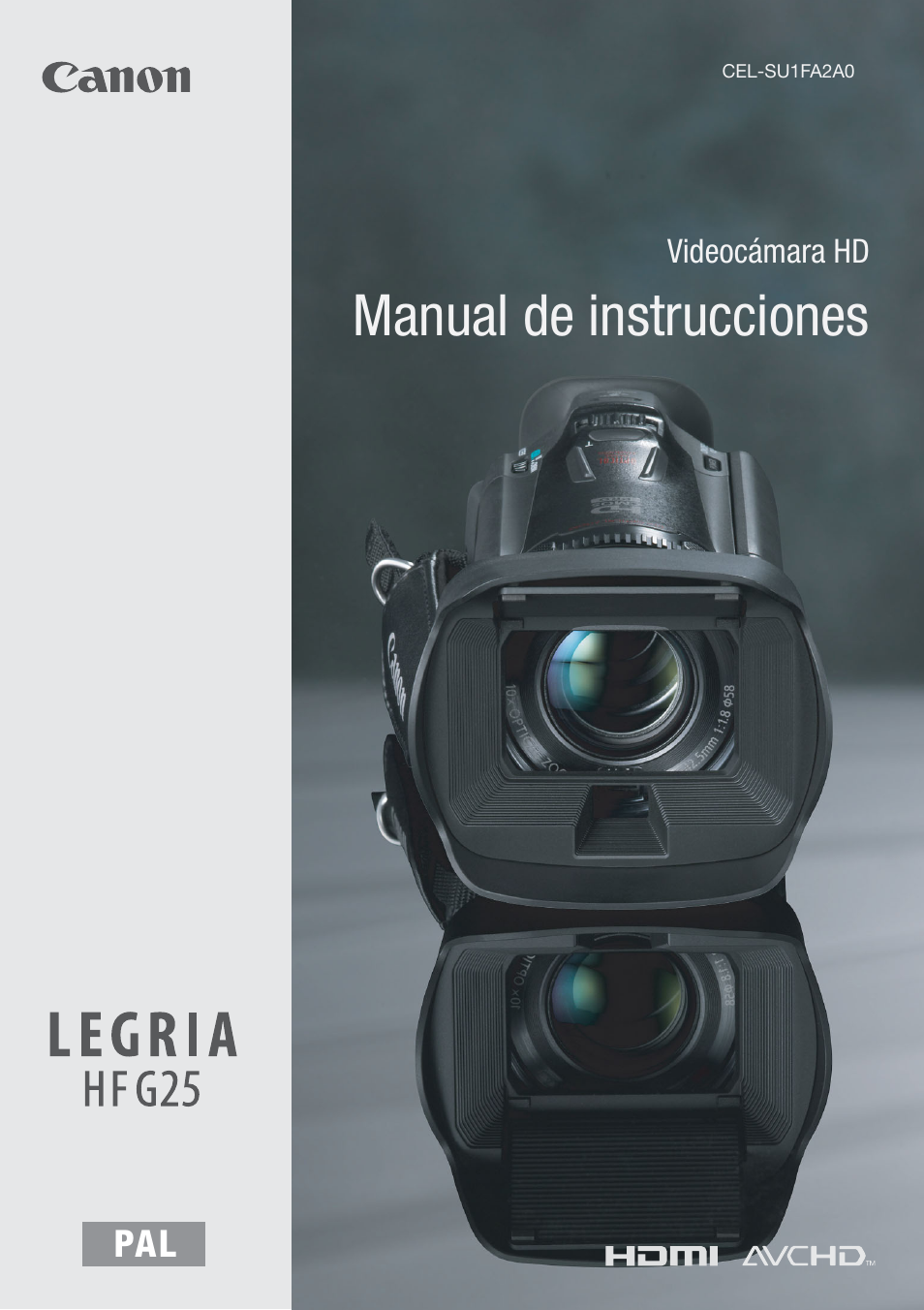 Canon LEGRIA HF G25 Manual del usuario | Páginas: 182