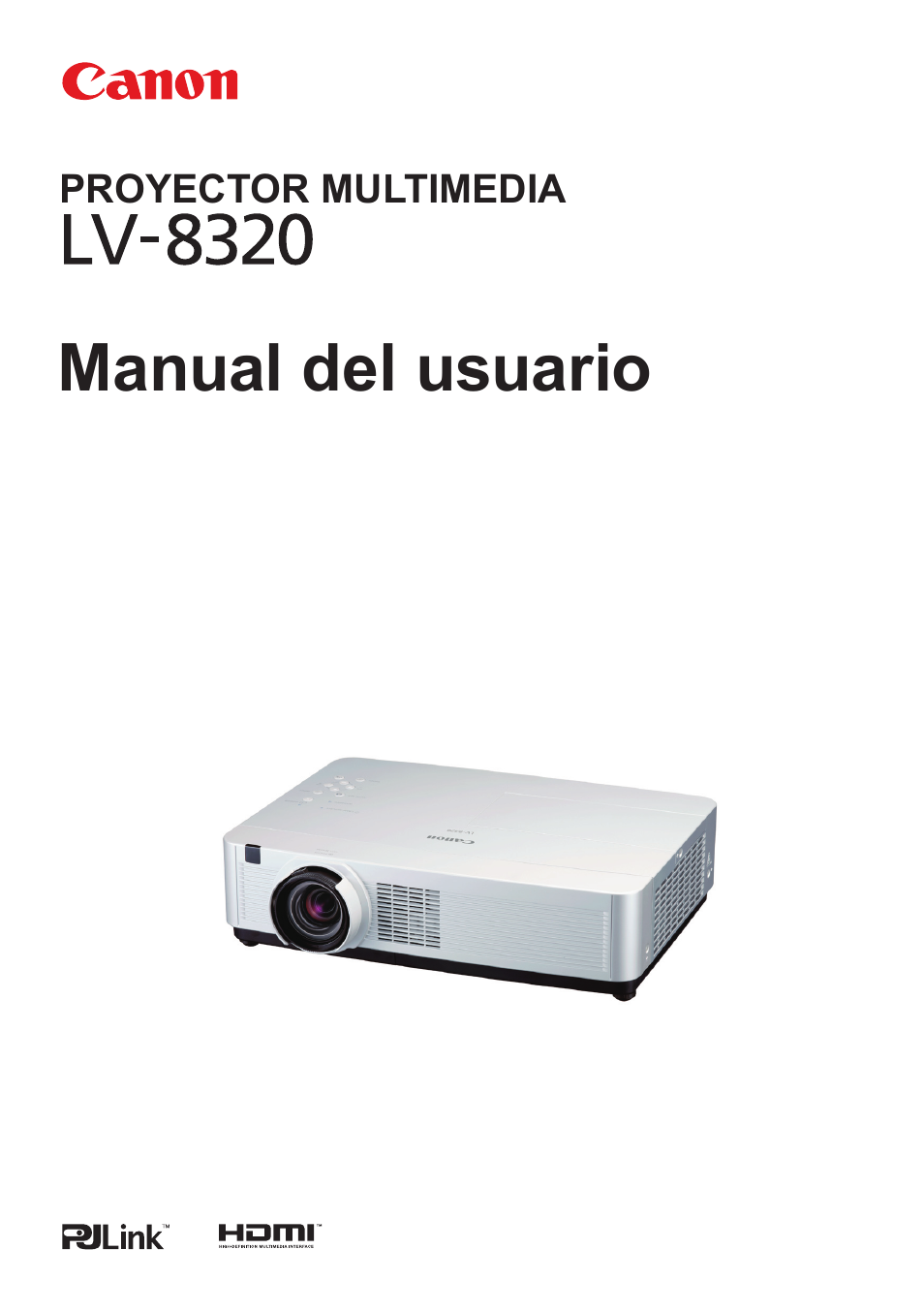 Canon LV-8320 Manual del usuario | Páginas: 81