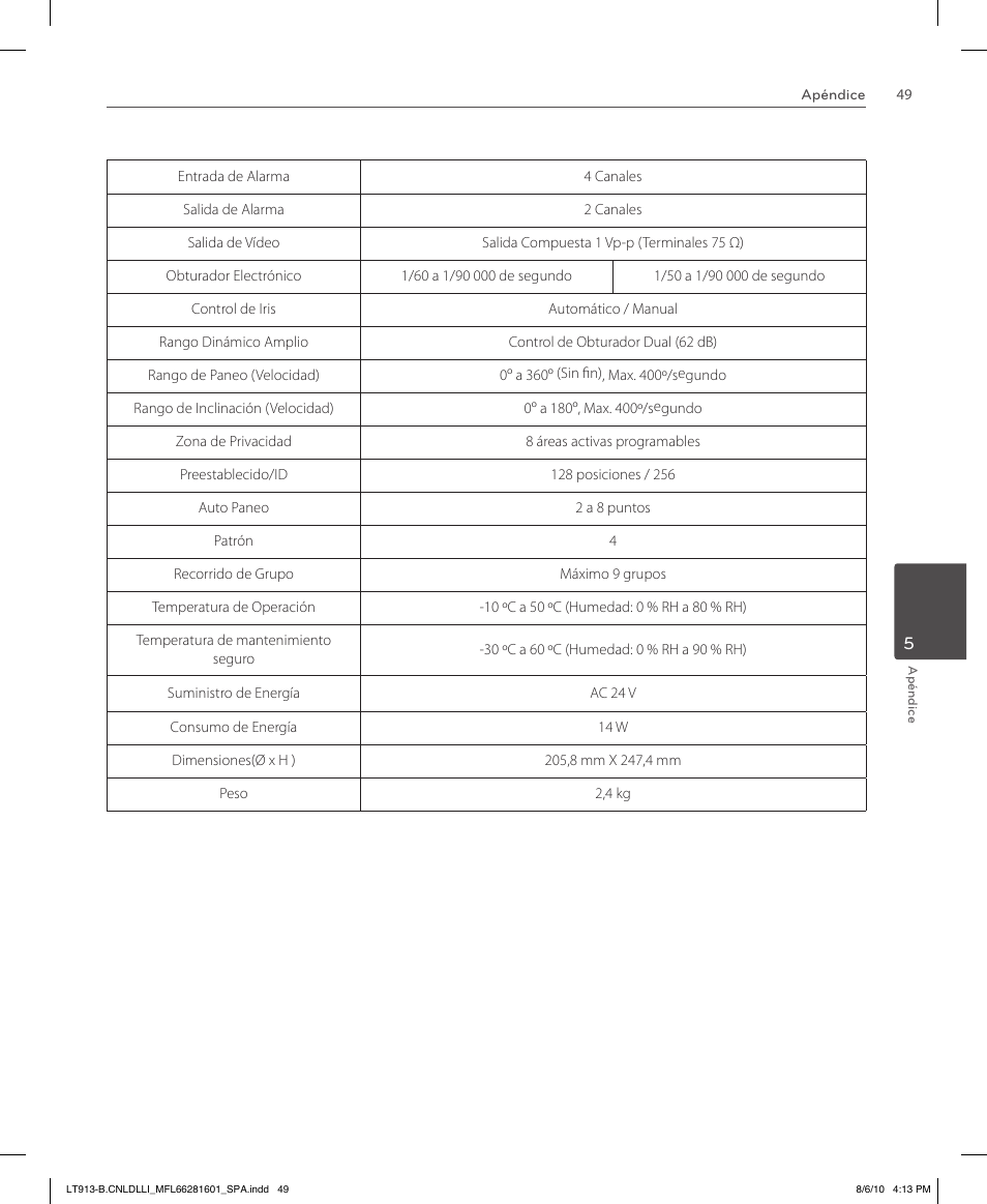 LG LT913P-B Manual del usuario | Página 49 / 52