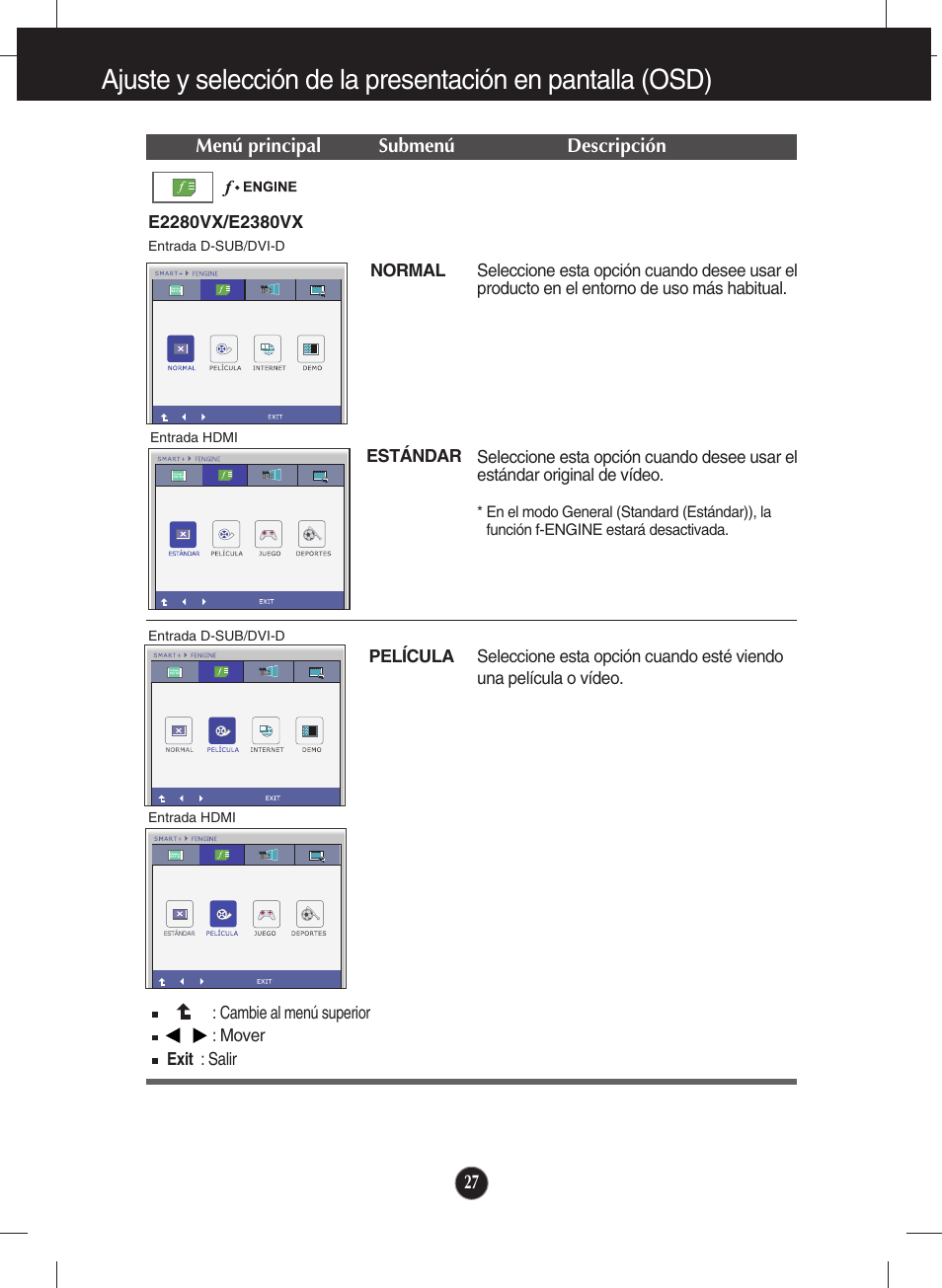 LG E2380VX-PN Manual del usuario | Página 28 / 44