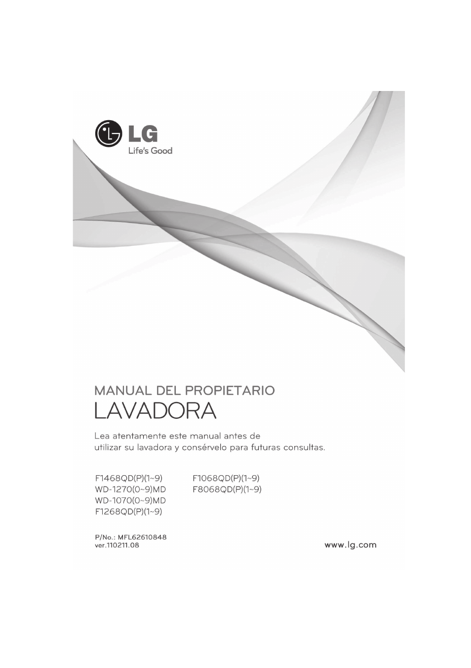 LG WD-10700MD Manual del usuario | Páginas: 32