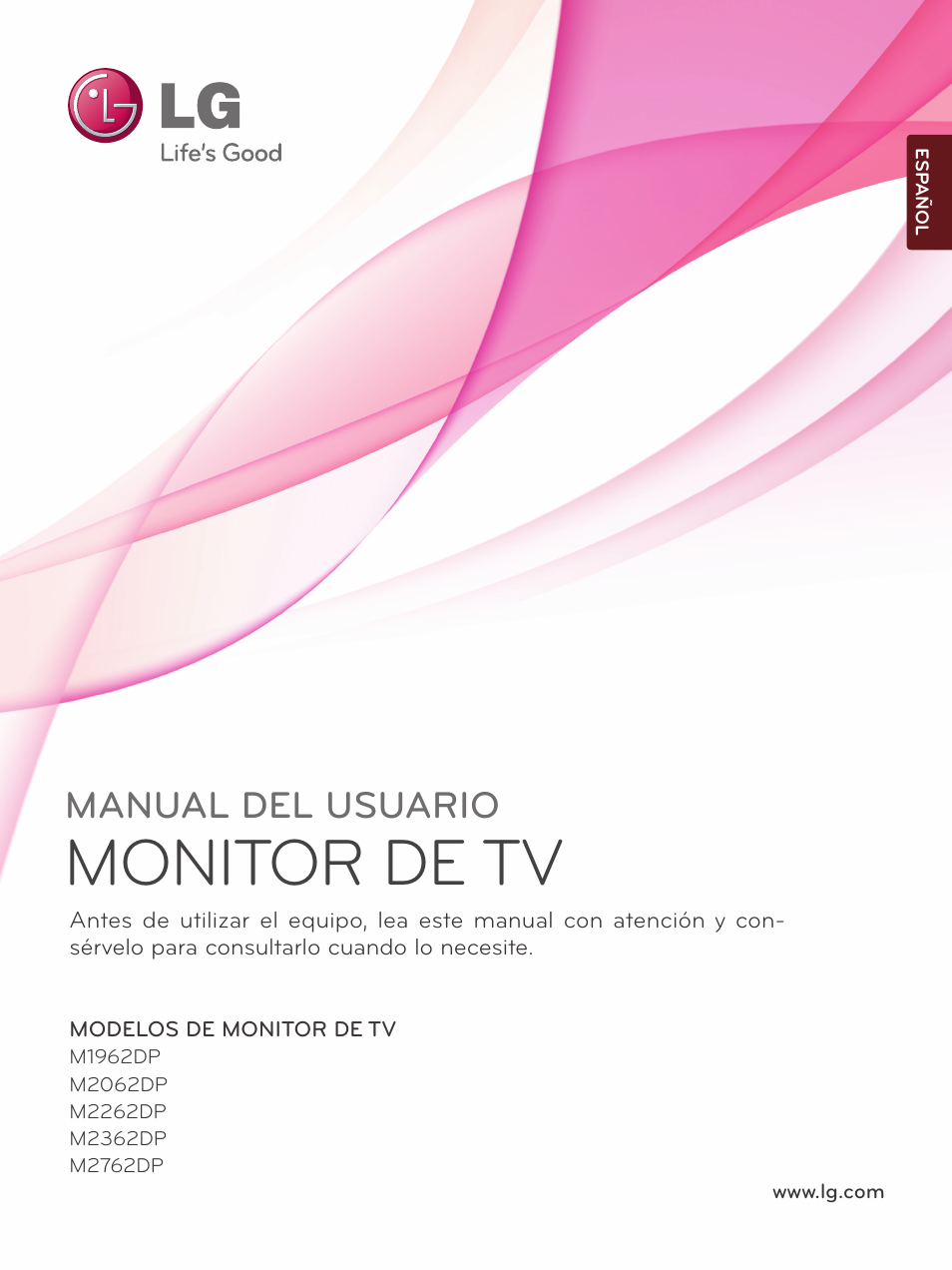 LG M1962DP-PZ Manual del usuario | Páginas: 152