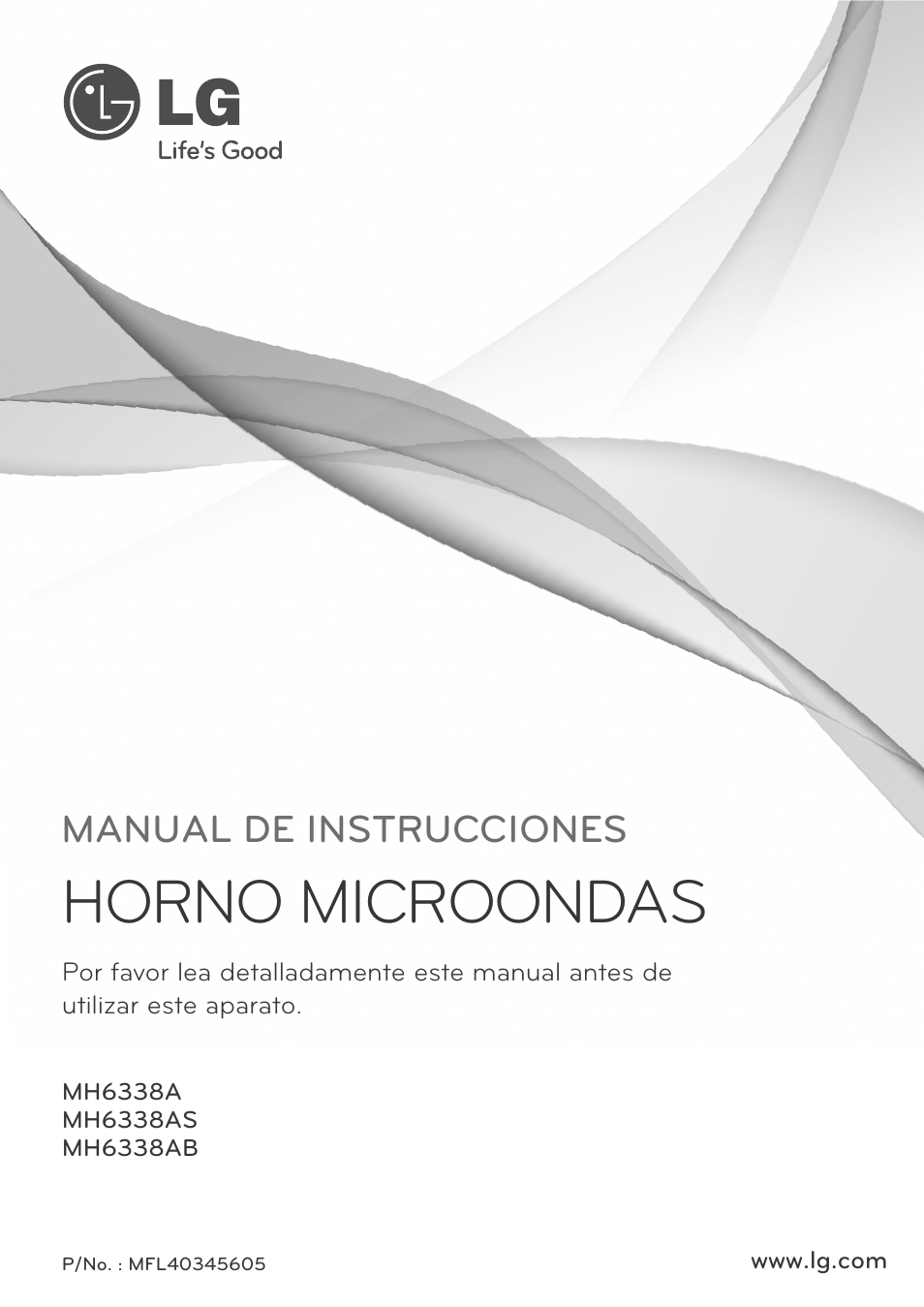 LG MH6338AS Manual del usuario | Páginas: 19