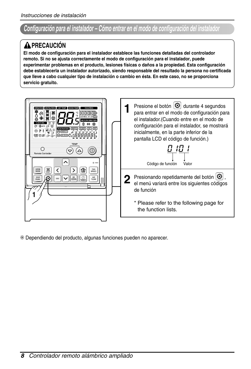 LG PQRCUSA1 Manual del usuario | Página 8 / 55