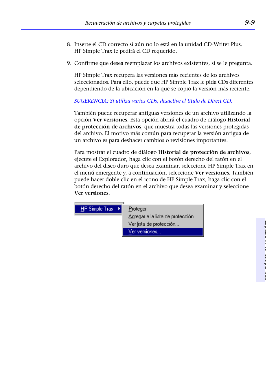 HP Unidad Interna HP CD-Writer Plus 7200i Manual del usuario | Página 86 / 218