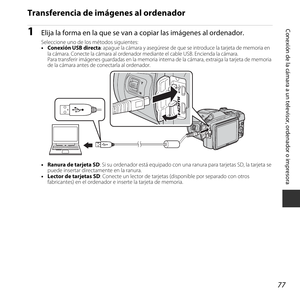 Transferencia de imágenes al ordenador | Nikon COOLPIX-L830 Manual del usuario | Página 97 / 204