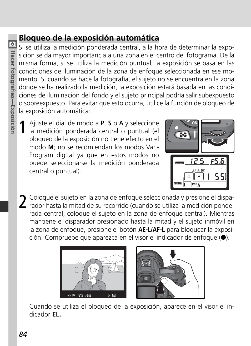 Bloqueo de la exposición automática | Nikon D70S Manual del usuario | Página 94 / 219