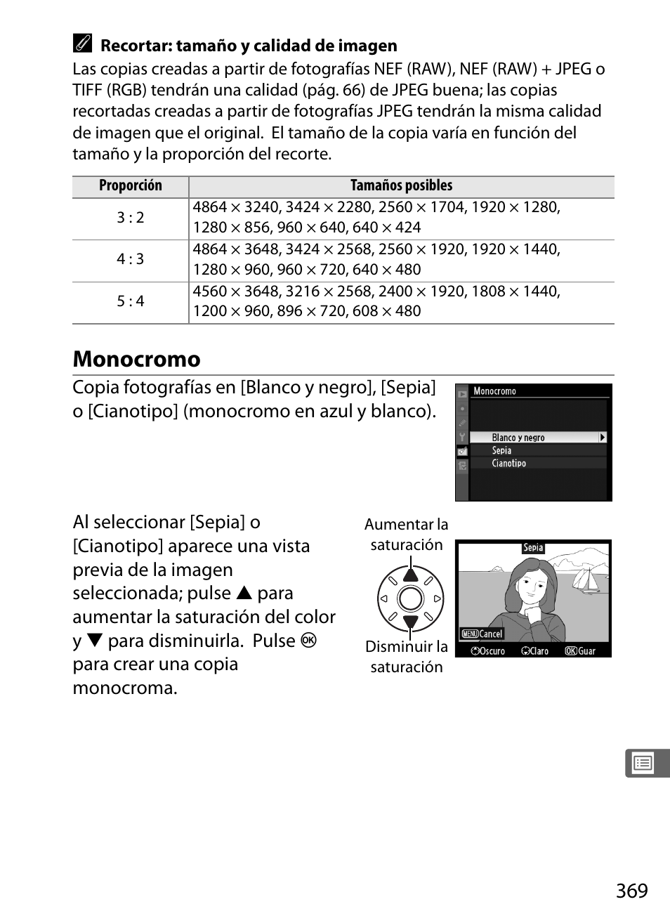 Monocromo | Nikon D3X Manual del usuario | Página 395 / 476