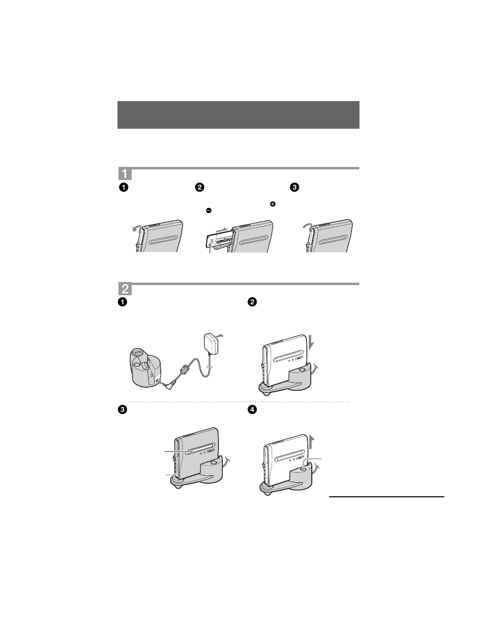 Procedimientos iniciales | Sony MZ-NH1 Manual del usuario | Página 15 / 128