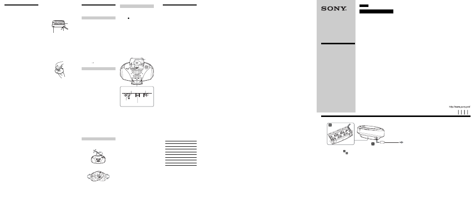 Sony CFD-S170L Manual del usuario | Páginas: 2