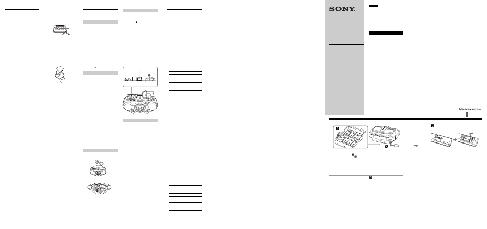 Sony CFD-G500 Manual del usuario | Páginas: 2