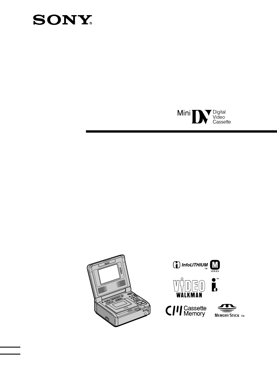 Sony GV-D1000 Manual del usuario | Páginas: 220