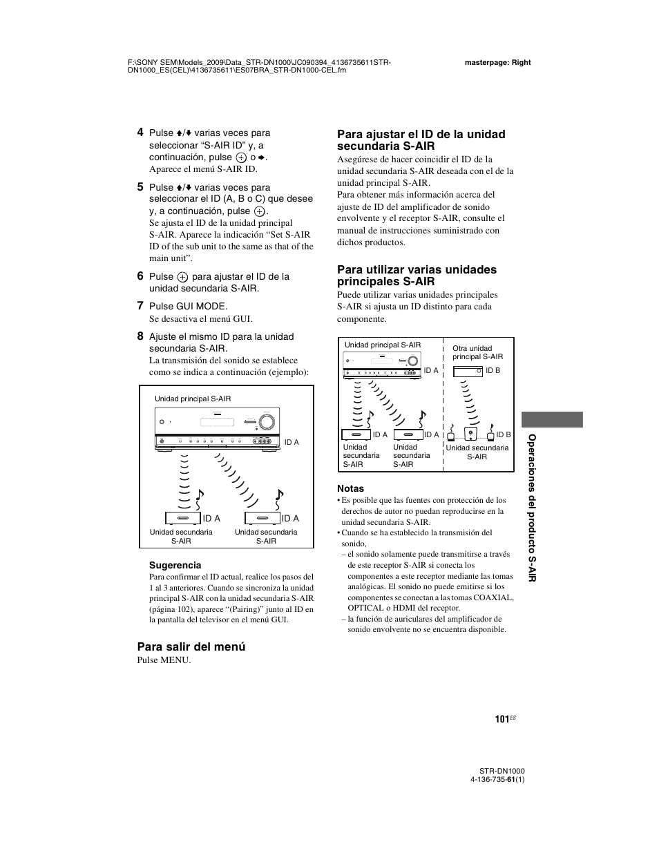 Sony STR-DN1000 Manual del usuario | Página 101 / 144