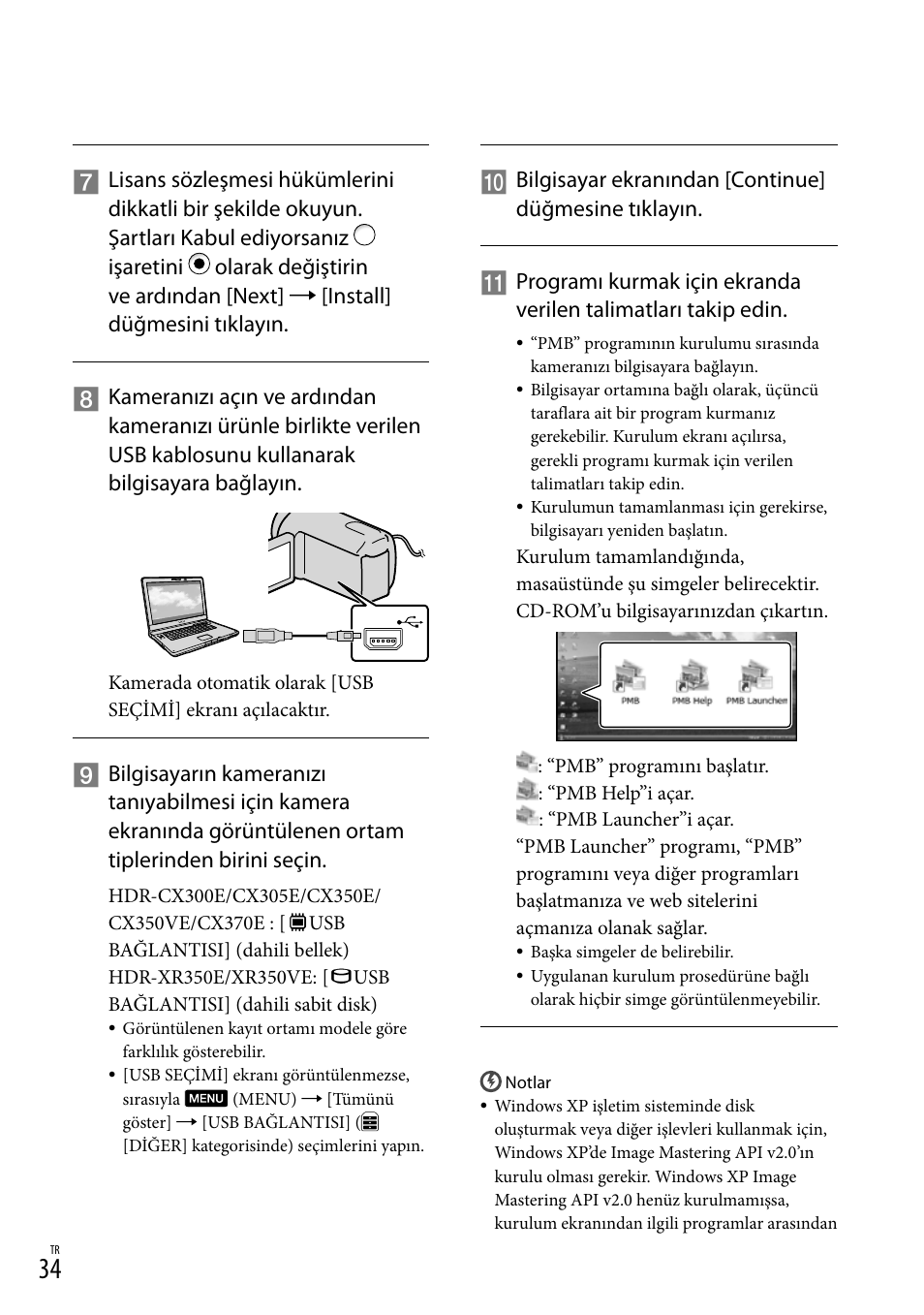 Sony HDR-CX305E Manual del usuario | Página 264 / 307