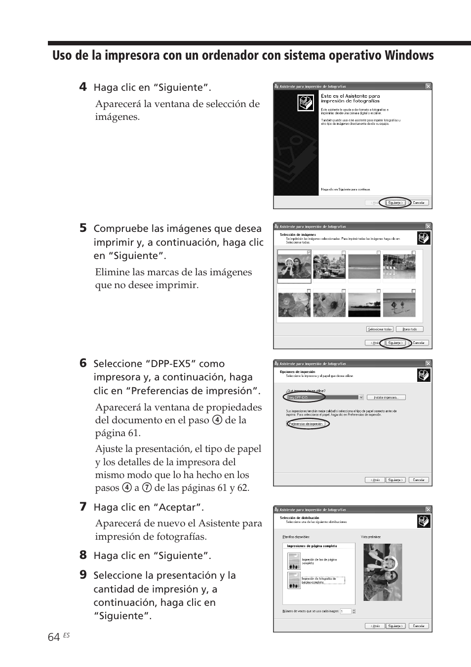 Sony DPP-EX5 Manual del usuario | Página 64 / 88