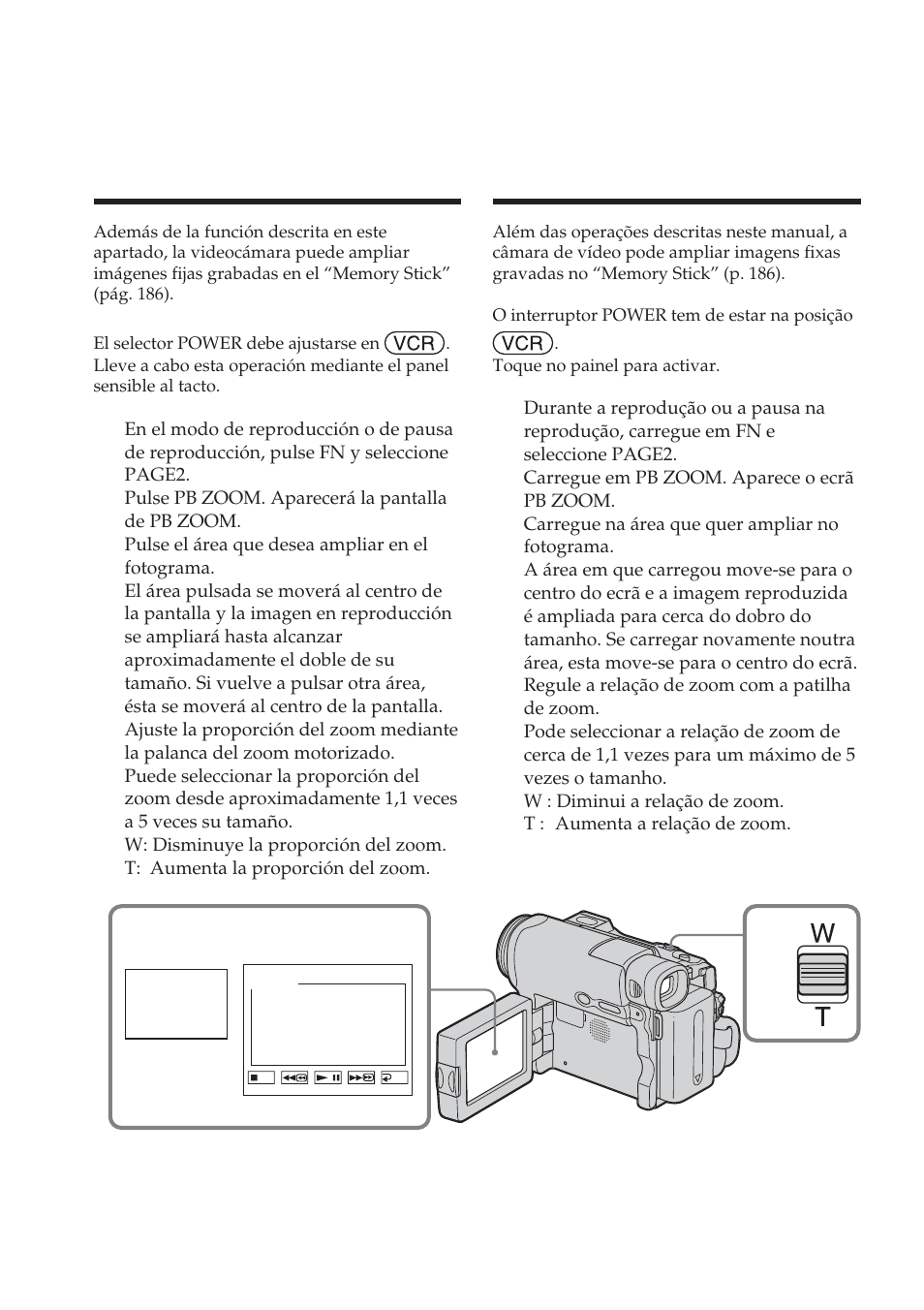 Pb zoom | Sony DCR-TRV22E Manual del usuario | Página 94 / 320
