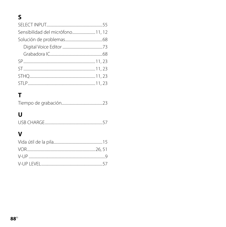 Sony ICD-SX57 Manual del usuario | Página 88 / 92
