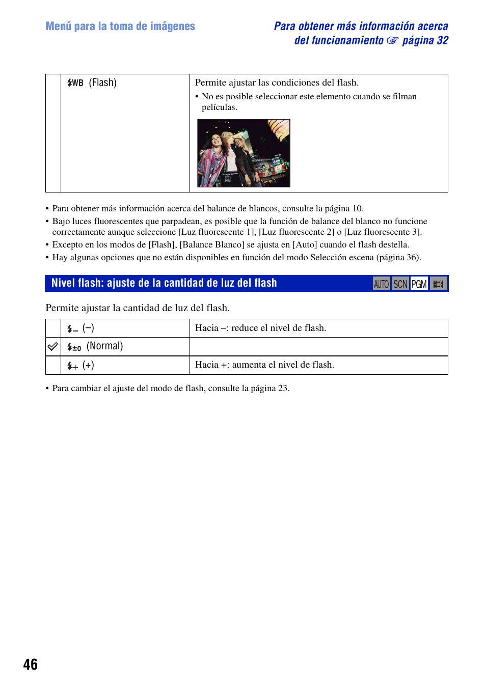 Sony DSC-T100 Manual del usuario | Página 46 / 123
