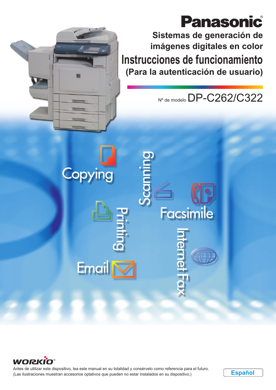 Panasonic DPC322 Manual del usuario | Páginas: 26